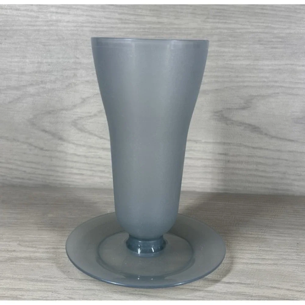 Vintage Tupperware Tall Parfait Sundae Dessert Cup Gray